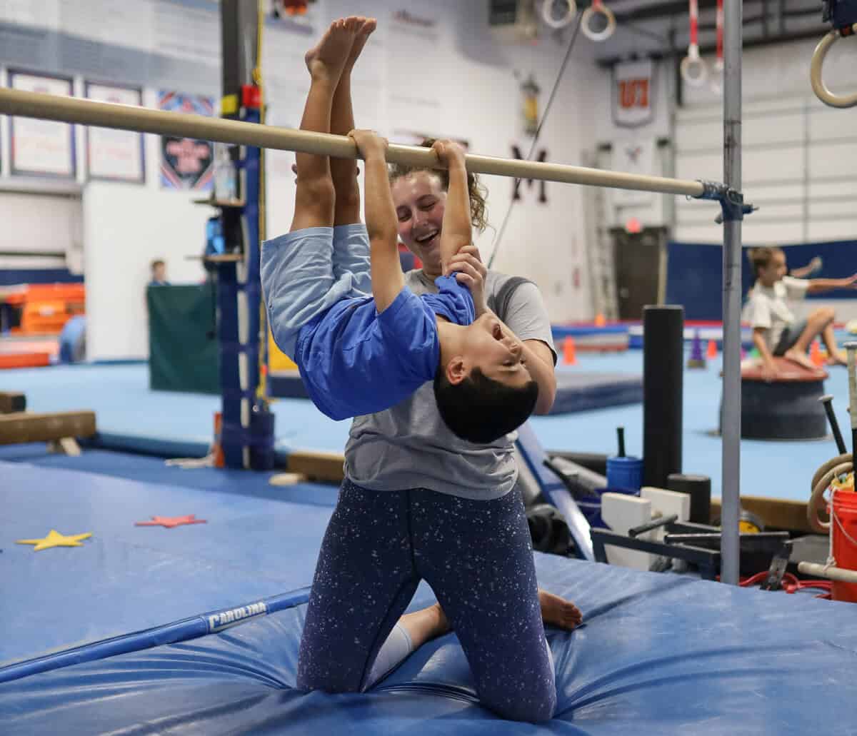 Preschool gymnastics class
