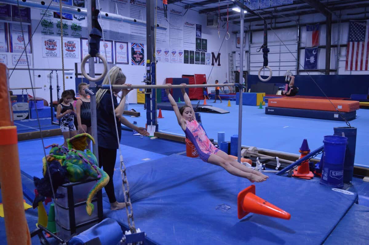 Recreational gymnastics class